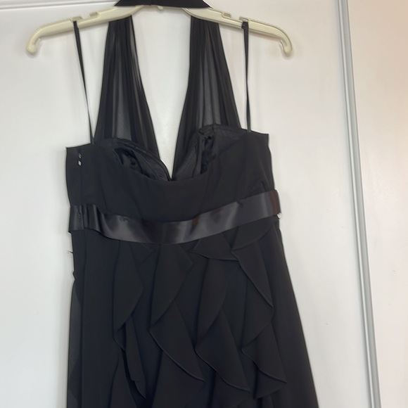 Betsy and Adam halter little black dress. Size 8. - Picture 2 of 6